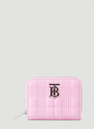 Burberry 롤라 퀼트 지퍼 지갑 핑크 bur0247127