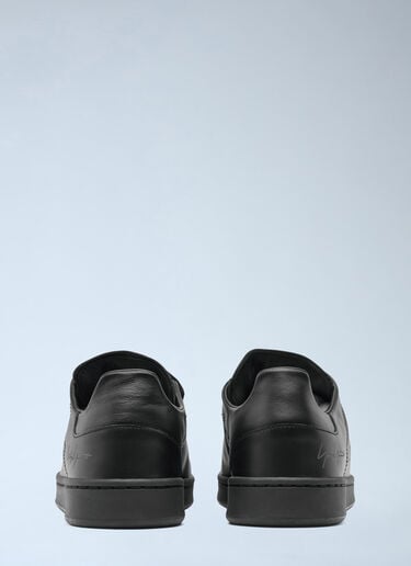 LN-CC® - Y-3: Diagonal Stan Smith Sneakers - Black Y-3 Diagonal Stan Smith Sneakers Black yyy0165027