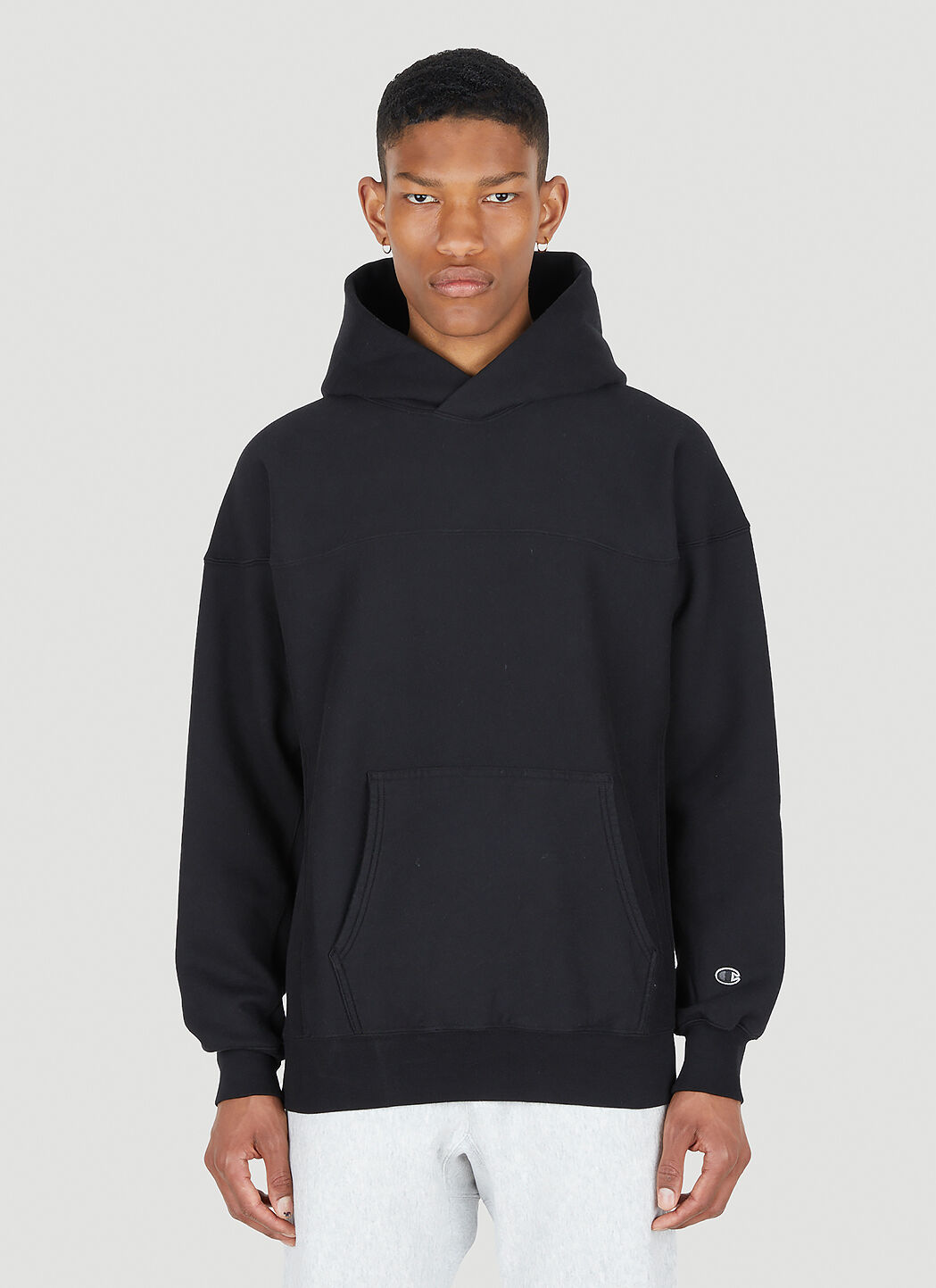 Champion Reverse Fleece Hooded Sweatshirt in Black LN CC