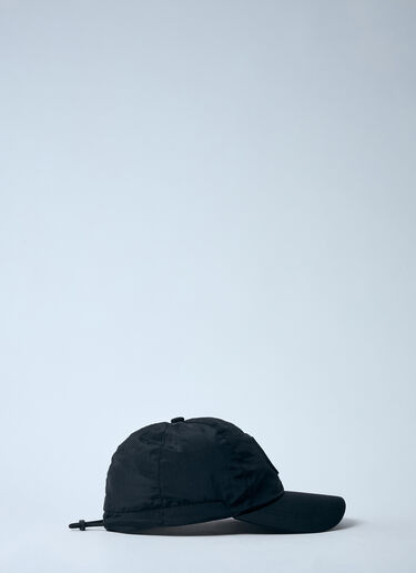 Stone Island Logo Motif Baseball Cap Black sto0160056