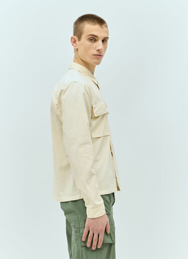 C.P. Company Gabardine Buttoned Shirt Cream pco0155016