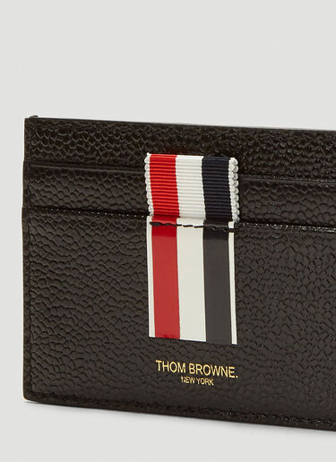 Thom Browne Contrast Panel Card Holder Black thb0139025