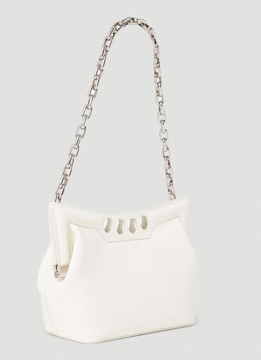 Alexander McQueen Small Peak Shoulder Bag White amq0252002