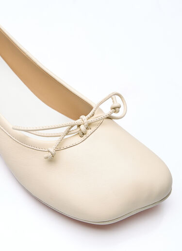 MM6 Maison Margiela Anatomic Ballerina Shoes Cream mmm0258005