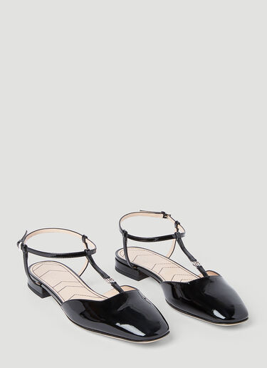 Gucci Double G Ballerina Flats Black guc0253091