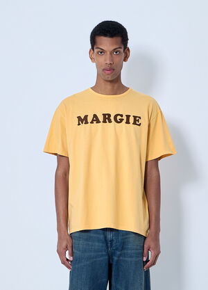 MM6 Maison Margiela Graphic Logo T-Shirt Orange mmm0164002