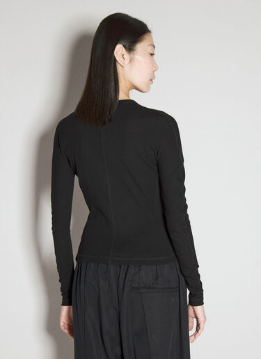 Fitted Long-Sleeve T-Shirt Y-3 Fitted Long-Sleeve T-Shirt Black yyy0256004