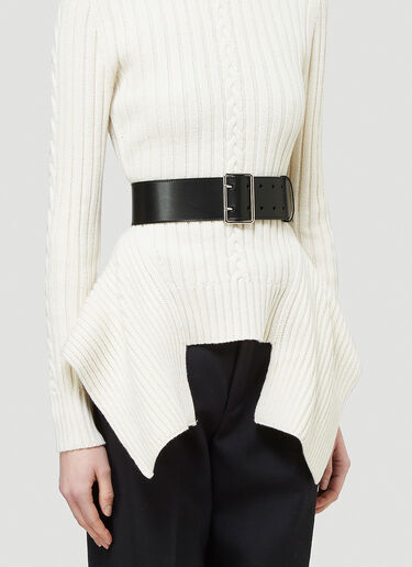Alexander McQueen Military Belt Black amq0243070