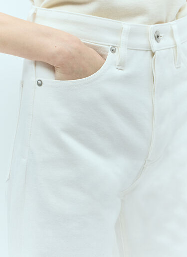Jil Sander 徽标贴饰牛仔裤 乳白色 jil0255024