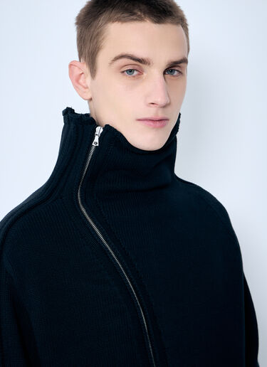 Dries Van Noten Metro Zip-Up Sweater Black dvn0160025