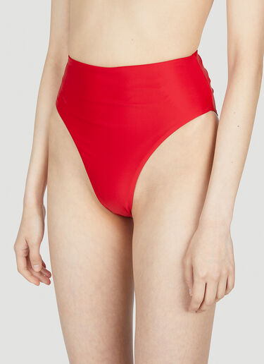 Ziah 90'S High Waist Bikini Bottoms Red zia0253004