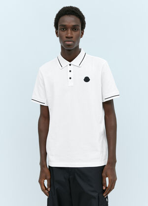 Moncler Logo Patch Polo Shirt Black mon0156012