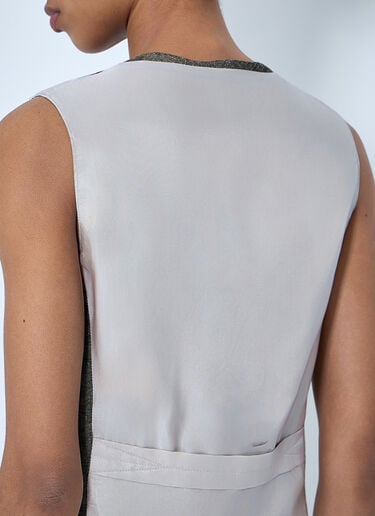 Our Legacy V-Neck Sleeveless Waistcoat Brown our0264033