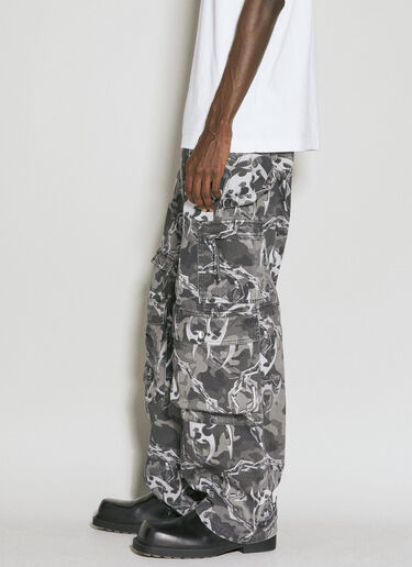 Han Kjøbenhavn Camo Printed Cargo Pants Grey han0154001