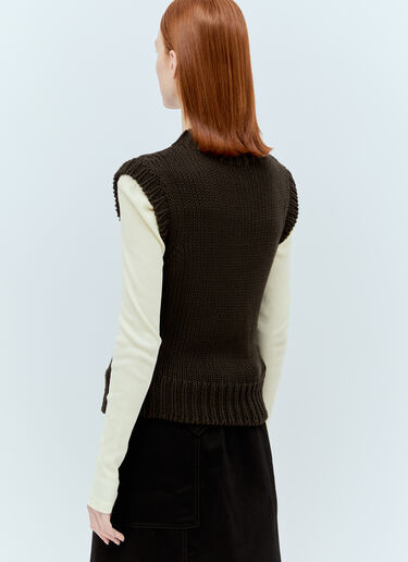 Lemaire Chunky Vest Brown lem0256013