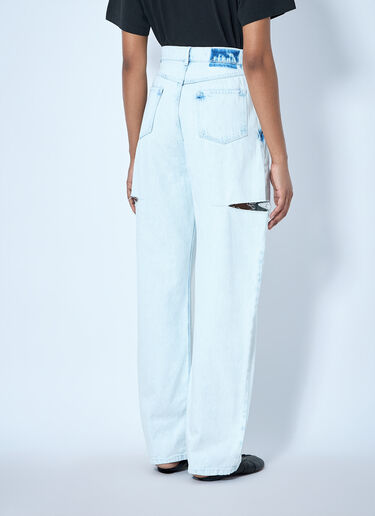 Maison Margiela Cutout Denim Trousers Blue mla0265008