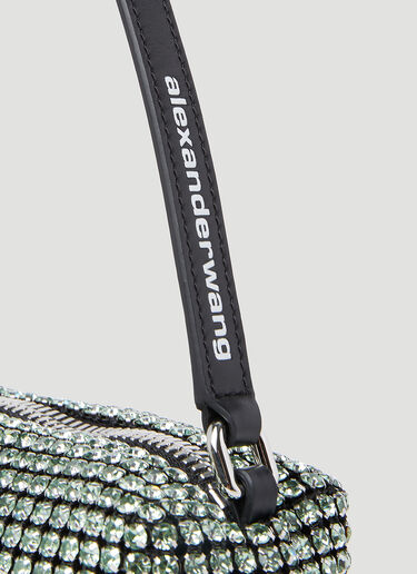 Alexander Wang Heiress Crystal Shoulder Bag Green awg0253042