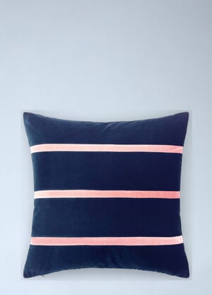 Christina Lundsteen Striped Velvet Cushion Multicolour wps0691944