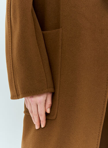 Max Mara Camelwool Robe Coat Brown max0258039