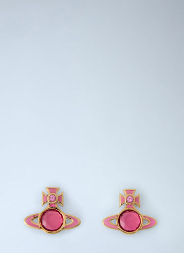 LN-CC® - Vivienne Westwood: Beatrix Earrings - Pink Vivienne Westwood Beatrix Earrings Pink vvw0366018