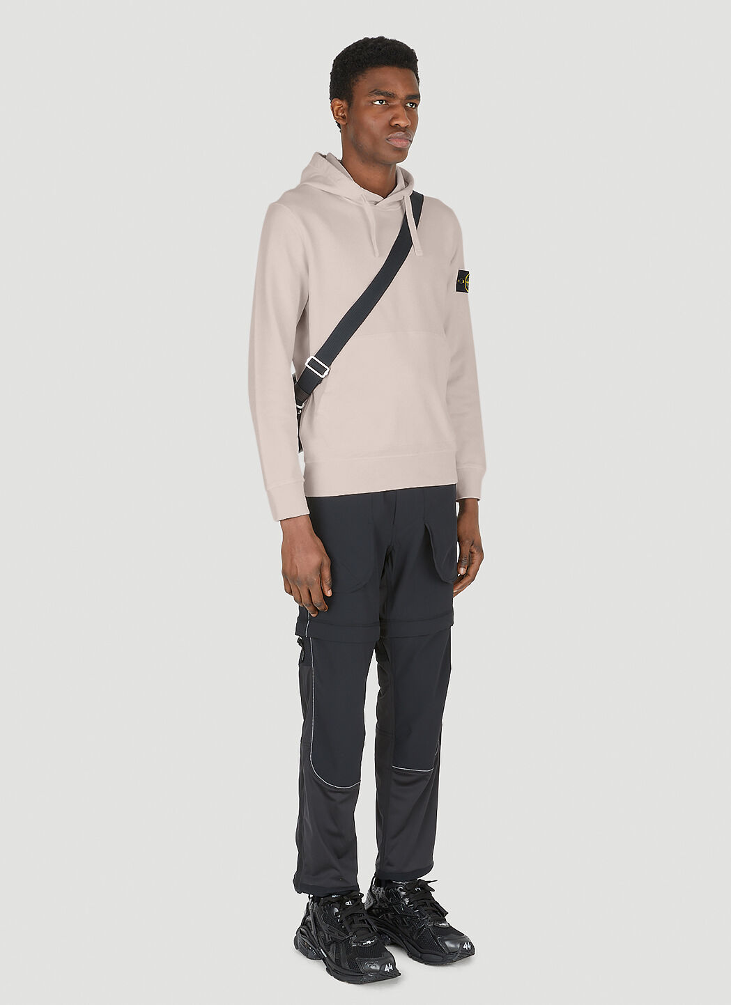 Stone Island Logo Patch Hooded Sweatshirt LN CC