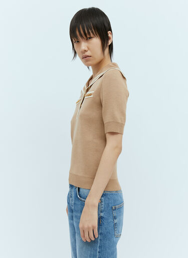 ウール ホースビット ポロシャツ Gucci ウール ホースビット ポロシャツ ベージュ guc0255022