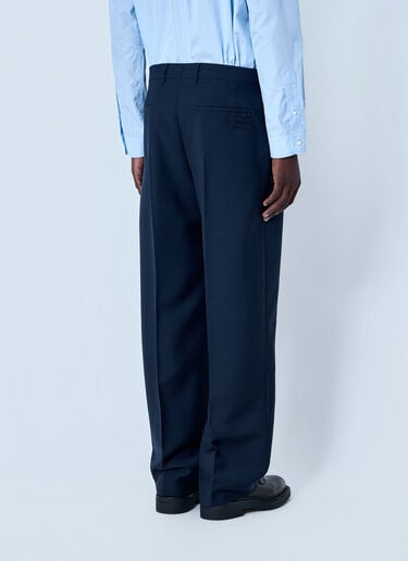 Miu Miu Tailored Wool Trousers Navy miu0164034