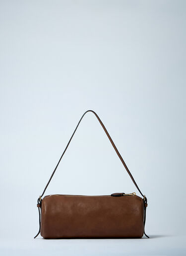 Miu Miu Leather Aviator Handbag Brown miu0261025