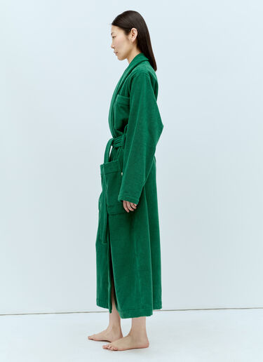 Tekla Terrycloth Classic Bathrobe Green tek0355013