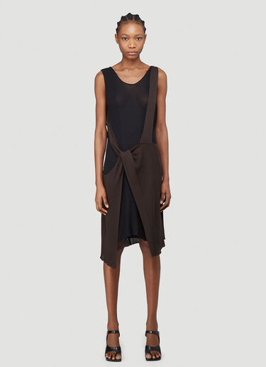 Asymmetric Knit Dress Bottega Veneta Asymmetric Knit Dress Brown bov0240019