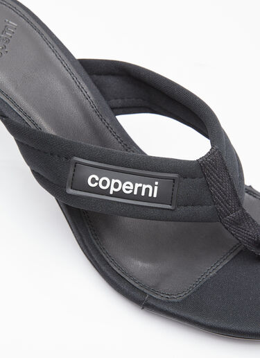 Coperni Branded Thong Heel Sandals Black cpn0253019