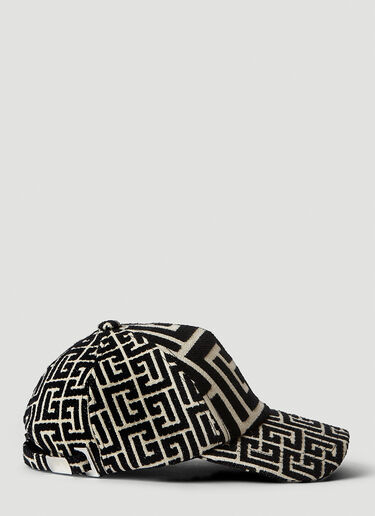 Mix Monogram Baseball Cap Balmain Mix Monogram Baseball Cap Black bln0153022