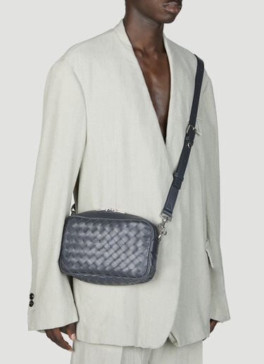 Bottega Veneta Small Intrecciato Camera Bag Black bov0155023