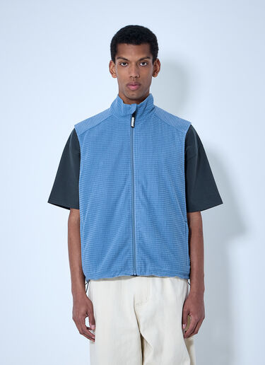 Metalwood Quilted Zip-Up Vest White met0164001