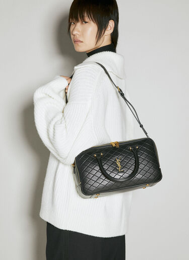 Lyia Duffle Handbag Saint Laurent Lyia Duffle Handbag Black sla0254096