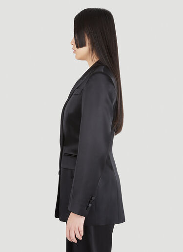 Alexander McQueen Sculpted Double-Breasted Blazer Black amq0246008