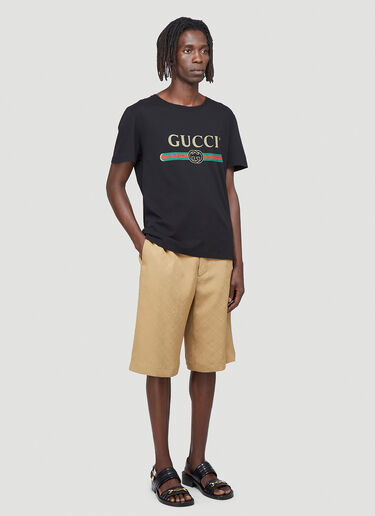Gucci 로고 티셔츠 블랙 guc0138013