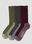 Burberry Pack of Three Duo-Tone Socks Black bur0149107