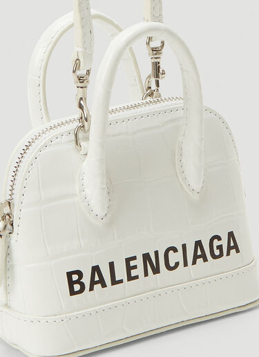 Balenciaga Ville Mini Top Handle Bag White bal0243081