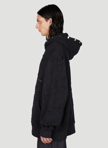 1017 ALYX 9SM Distressed Lightercap Hooded Sweatshirt Black aly0152001