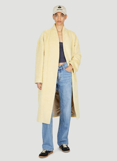 Isabel Marant Caliste Wool Coat Yellow ibm0253010