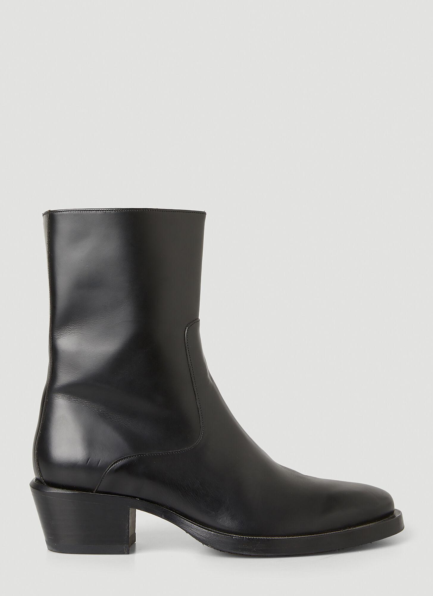 Shop Eytys Blaise Block Heel Boots In Black