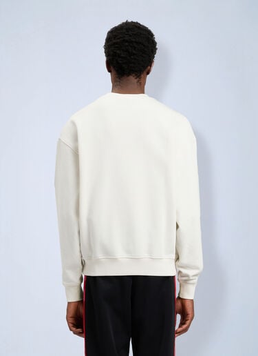 Palm Angels Neck Logo Sweatshirt White pma0164032
