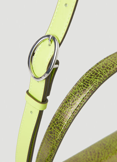 Diesel 1DR Cracked Shoulder Bag Green dsl0251028