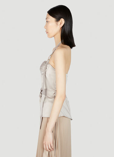 LN-CC® - Rokh: Halterneck Corset Top - Beige Rokh Halterneck Corset Top Beige rok0251002