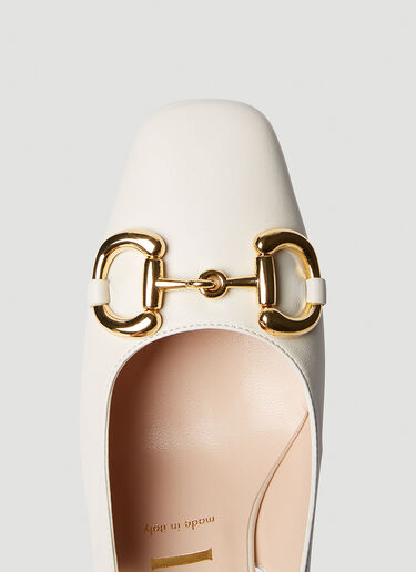 Gucci Horsebit High Heel Shoes Cream guc0251168
