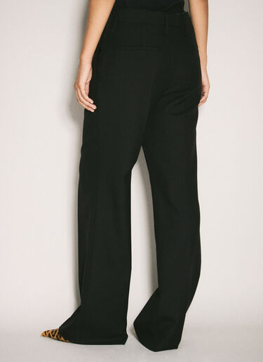 Prada Wool Gabardine Pants Black pra0258016