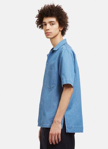 Acne Studios Elm Short Sleeve Denim Shirt Blue acn0128027