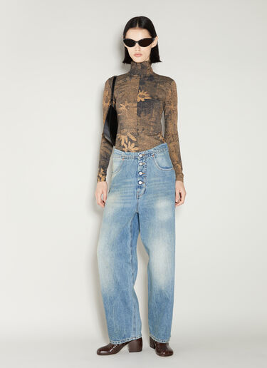 Graphic Print Highneck Top MM6 Maison Margiela Graphic Print Highneck Top Black mmm0254013
