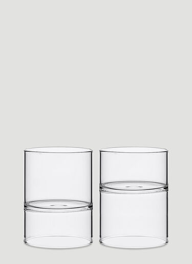 Fferrone Design Set Of Two Revolution Rocks and Martini Glass Transparent wps0644554